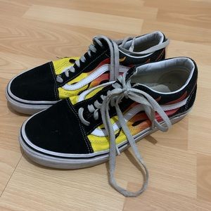 Vans flames shoes